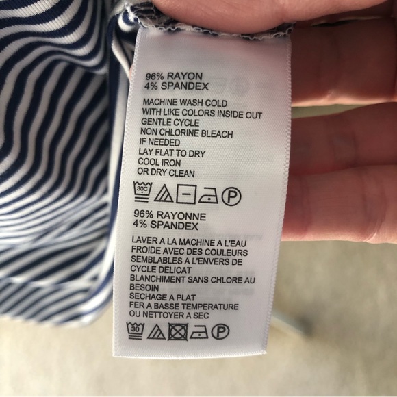 Tommy Bahama Navy and White Stripe Top - Picture 5 of 7